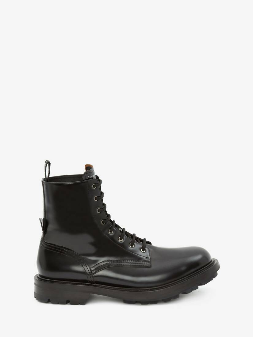 Botas Alexander McQueen Worker Hombre - Negros - Mexico 012-BZJNXF